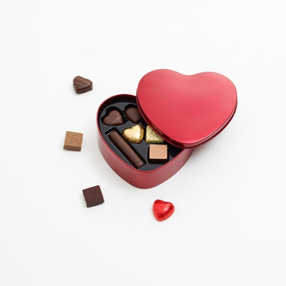 Hjerte med chokolade